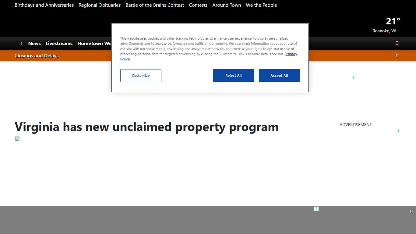Virginia has new unclaimed property program